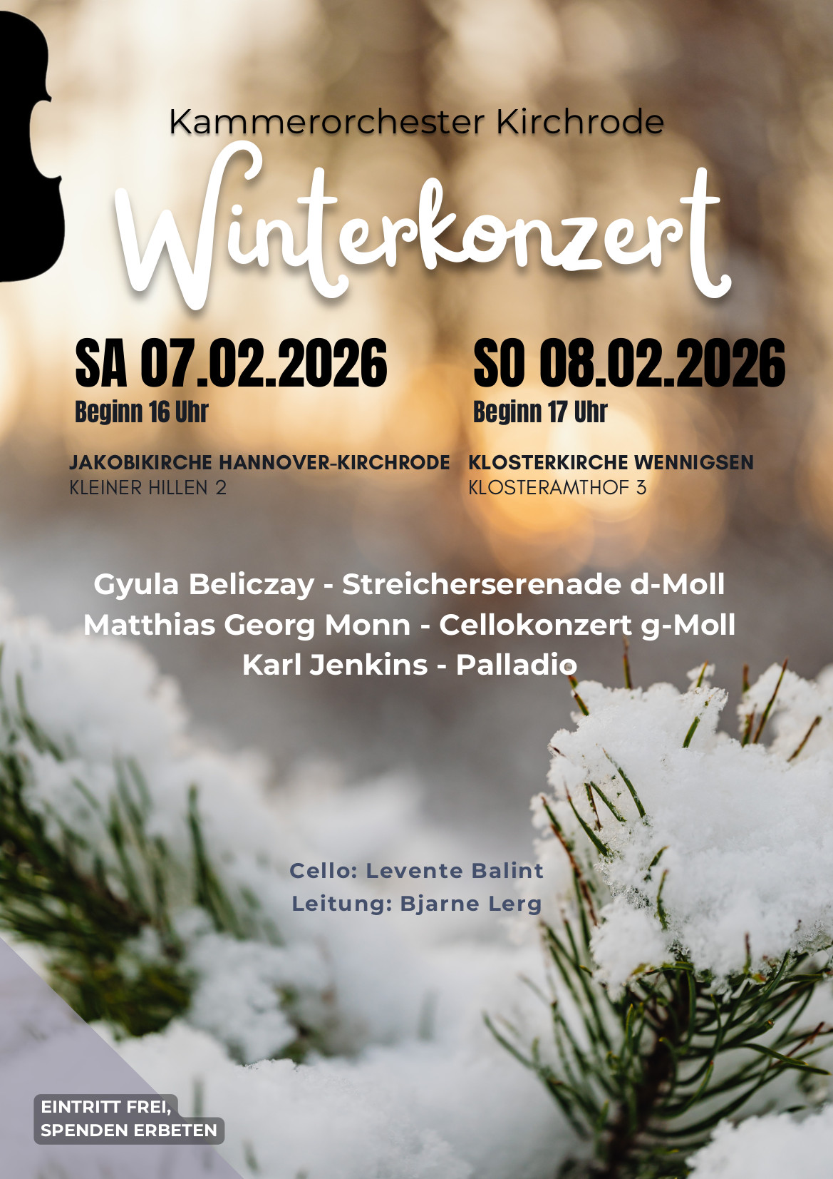 Winterkonzert des Kammerorchesters Kirchrode