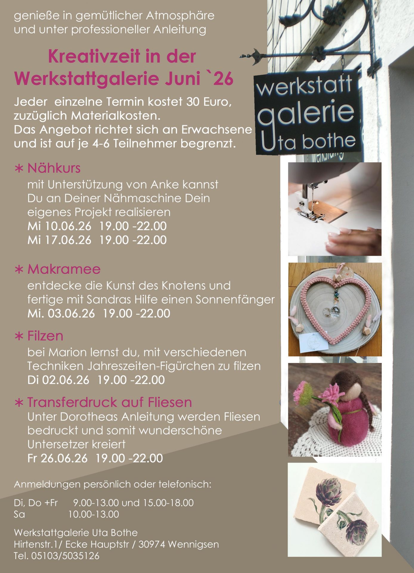 Makramee-Workshop Sonnenfänger