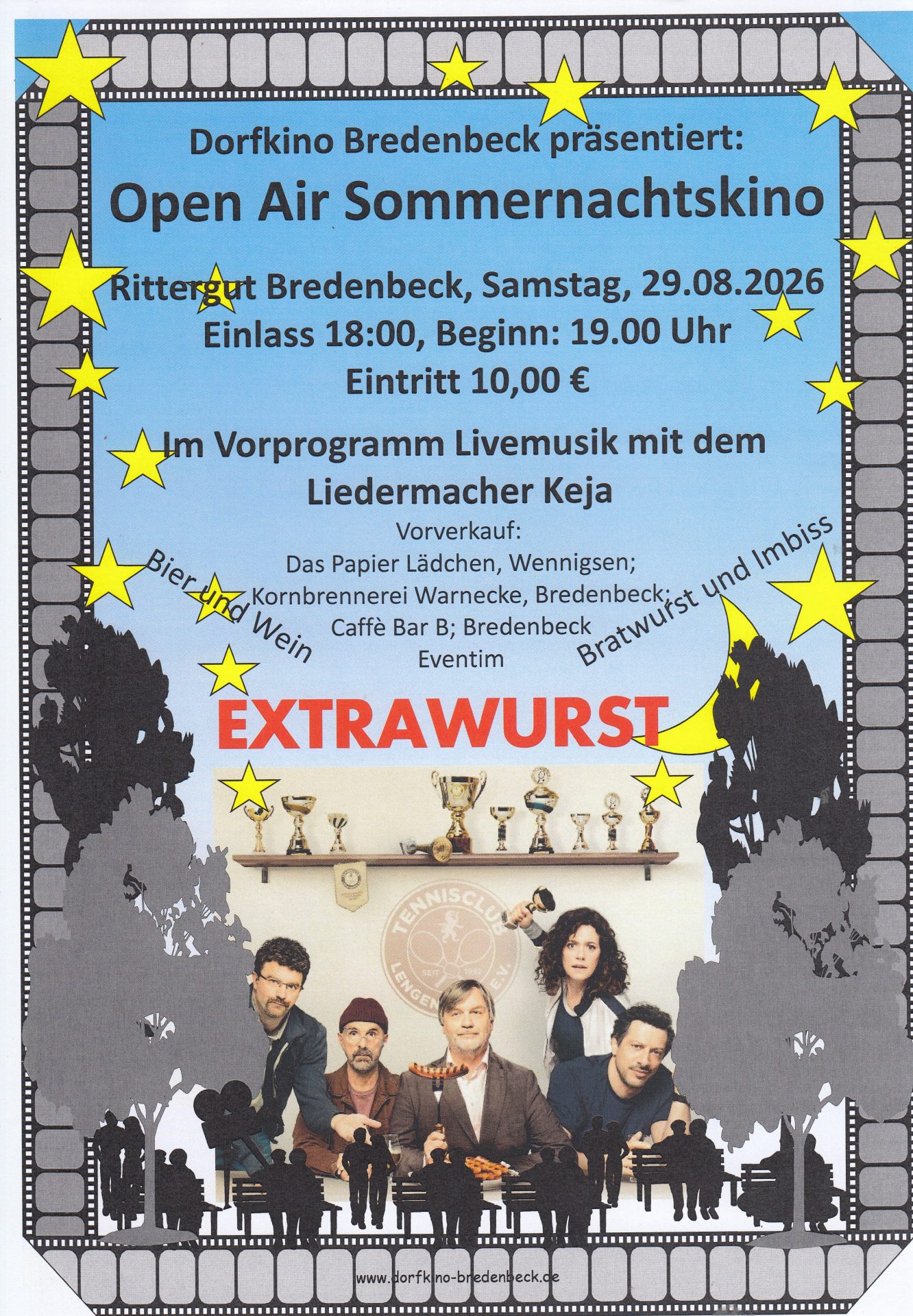 Open Air Sommernachtskino auf dem Rittergut